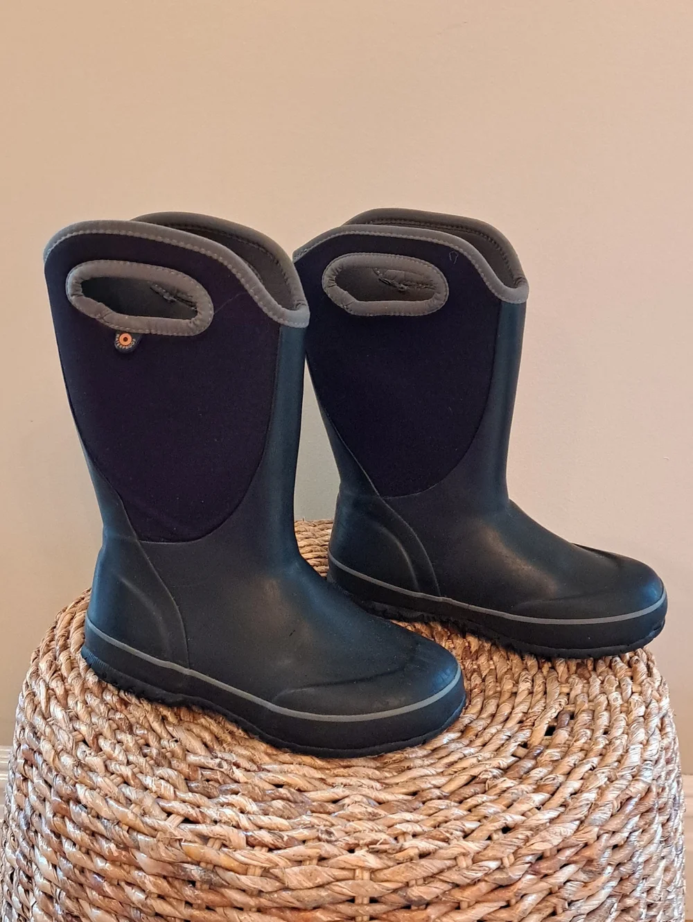BOGS Youth Unisex Slushie Waterproof/Insulated Black Winter/Rain/Outdoor Boots 2